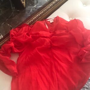 Elegant Red Women's Top